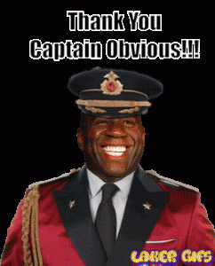 Magic Johnson Captain Obvious