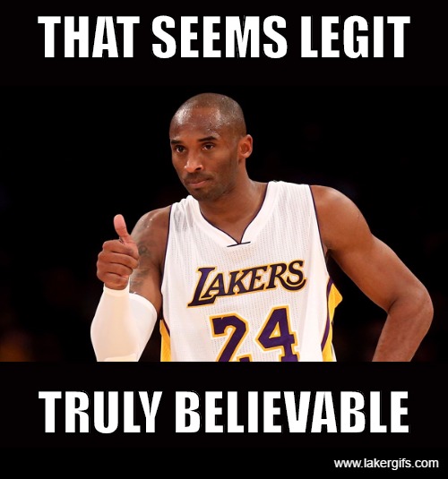 Kobe Says Seems Legit